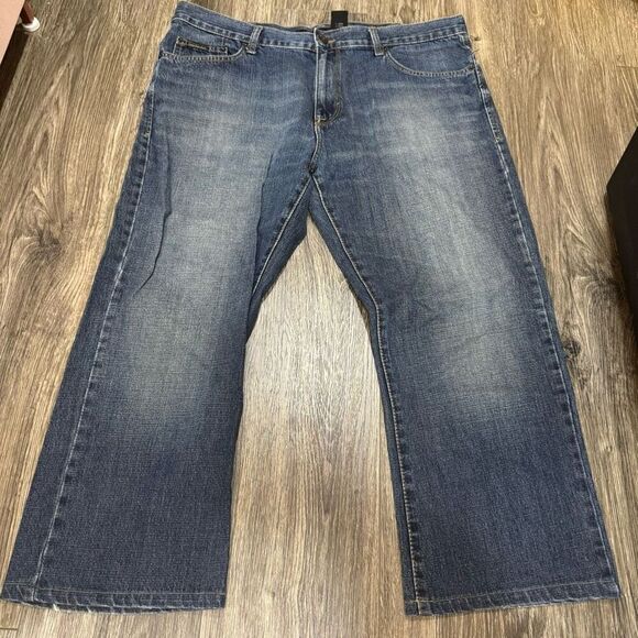 Calvin Klein Jeans size 38x24 blue denim bootcut jeans - Picture 1 of 8